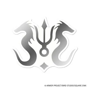 ドラゴンクエストVII Reimagined　メタリックダイカットステッカー　＜マール・デ・ドラゴーンのエンブレム＞